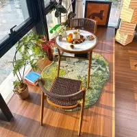 紫叶林溪阳台桌椅小户型茶桌家用休闲围炉煮茶桌阳台茶桌椅组合