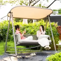 紫叶设计师秋千户外庭院花园摇椅小院露台别墅荡秋千民宿双人吊床