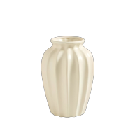 茹洋 法式陶瓷花瓶高级感水养插花复古美式玫瑰鲜花客厅摆件白色奶油风 大号 奶油黄 个