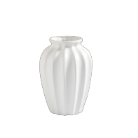 茹洋 法式陶瓷花瓶高级感水养插花复古美式玫瑰鲜花客厅摆件白色奶油风 小号 奶油白 个