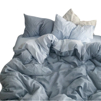 铭思沃四件套1.5米床 雾蓝 套