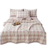 铭思沃四件套1.5米床 粉格 套