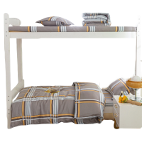 铭思沃纤维被六件套1.2m床 灰大格 套