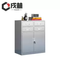 戌林 不锈钢矮柜 四斗对开/台