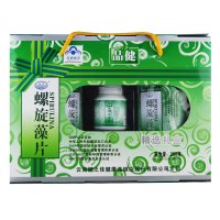 品健 程海牌螺旋藻片 0.5g*100片*3袋*2筒 增强免疫力 精选礼盒 送礼