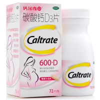钙尔奇D碳酸钙D3片72片/瓶 江苏惠氏 用于孕娠和哺乳期妇女更年期妇女老年人钙补充