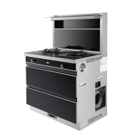万家乐19m³吸力集成灶5.0KW大火力 烟灶联动120L消毒柜一体灶JJZT-LA3.2C天然气