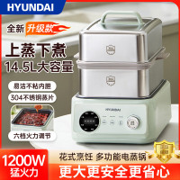 HYUNDAI韩国 电蒸锅 多功能家用大容量蒸蛋器蒸汽锅电蒸笼蒸箱可视早餐机 AM-Z01