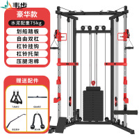 韦步小飞鸟龙门架综合训练器家用室内家庭多功能健身器材卧推深蹲架基础款小飞鸟75kg环保配重