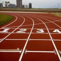韦步塑胶跑道公园学校操场小区施工户外运动场地EPDM橡胶颗粒跑道