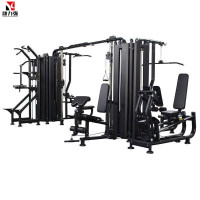 康力强KLQ-4000商用八方位多功能综合力量训练器械高低拉蹬腿8人站