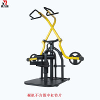 康力强商用剪刀高位下拉训练器多功能分动式双轨交叉坐姿高拉健身房