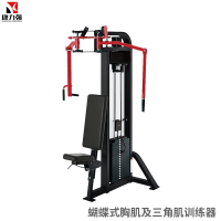 康力强LS601直臂夹胸力量训练器反向蝴蝶机背阔肌商用健身房扩胸夹臂健身