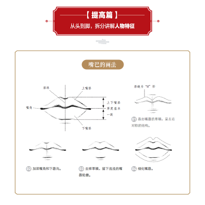 [M]铅笔线描技法 国风人物五官×发型×服饰×动态-9787115559487