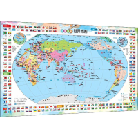 [M]水笔涂彩 世界地图-9787520427258