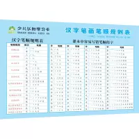 [M]少儿认知学习卡 汉字笔画笔顺规则表-9787540159863