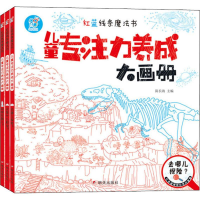 [M]红蓝线条魔法书 儿童专注力养成大画册(3册)-2402254000011