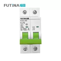 福田 小型断路器空开 家用空气开关小型断路器不带漏保 2P25A 单位:个
