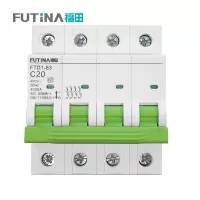 福田 小型断路器空开 家用空气开关小型断路器不带漏保 4P20A 单位:个