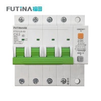福田 窄体漏电保护开关断路器 小型家用微型断路器总闸开关空气开关带漏保 4P63A 单位:个