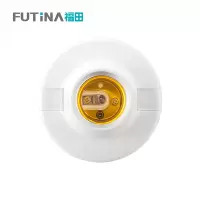 福田 E27螺纹灯口灯头 吸顶式圆形灯头灯座平底螺口灯头 圆形80mm 单位:个