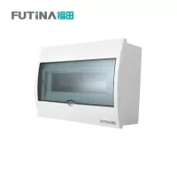 福田 全塑配电箱明暗装通用空开盒 家用防水强电箱空气开关盒子电控箱 9-12位 单位:个