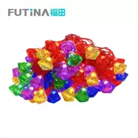 福田 彩色钻石串灯 50米110灯 条