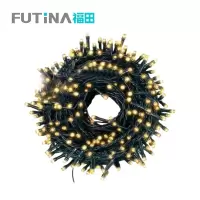 福田 LED黑线串灯彩灯 闪烁20米180灯 条