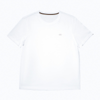 尘界男士白色短袖T恤男夏季圆领纯色纯棉打底衫