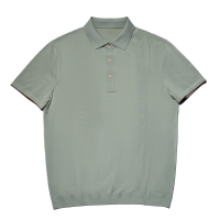 尘界男装翻领t恤薄款夏季上衣短袖polo衫男绿色