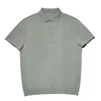 尘界男装翻领t恤薄款夏季上衣短袖polo衫男绿色