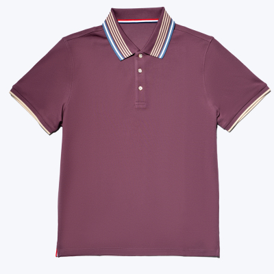 尘界高端棉质短袖T恤男夏季半袖POLO衫宽松翻领爸爸装商务上衣