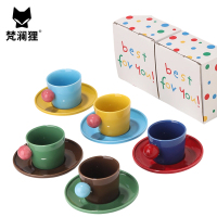 梵澜狸陶瓷咖啡杯碟礼盒套装TA65 套