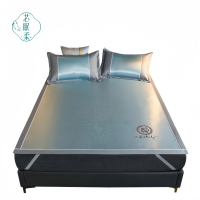 芯眠柔MR-58 180*200cm 3件/套 清爽冰感丝凉席 (计价单位:套)蓝色