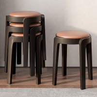 可叠放凳子家用实木方凳餐桌备用凳子现代简约椅子客厅板凳小矮凳