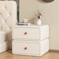 实木床头柜小型柜子新款简约高级黑色床边柜家用卧室收纳柜免安装