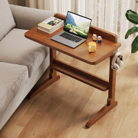 实木电脑桌懒人笔记本办公桌小书桌家用沙发边桌宿舍卧室床头桌子