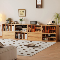 模块柜实木多功能家用客厅储物柜自由组合电视柜落地收纳书柜矮柜