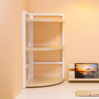 书架桌面置物架简易办公室桌上转角架子书桌收纳拐角墙角小型书柜