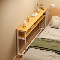 双人长条书桌学生家用卧室学习写字出租屋长方形电脑桌窄靠墙桌子