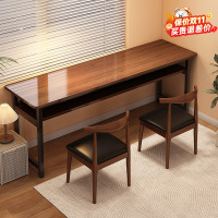 双人长条桌子长方形工作台卧室墙边窄条书桌成人家用学习桌初中生