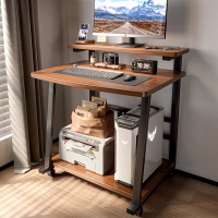 电脑桌台式小型家用卧室可移动学习桌简易小户型床边笔记本桌子