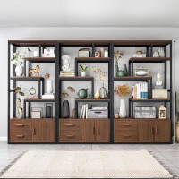 铁艺博古架现代简约新中式隔断摆件架多宝阁茶叶展示柜茶室置物架