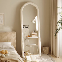网红全身镜落地镜家用高级感穿衣镜壁挂式卧室奶油ins风试衣镜子