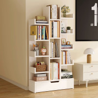 树形创意小书架一体靠墙简易落地置物架客厅电视柜旁学生家用书柜