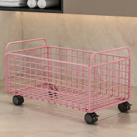浴室柜下小推车置物架脏衣篮洗漱台放脏袜子收纳筐卫生间夹缝收纳
