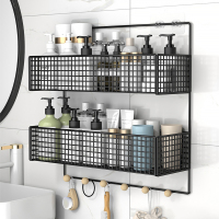 卫生间置物架壁挂式浴室厕所墙壁洗澡洗手间洗漱台墙上收纳免打孔