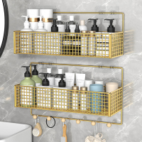 免打孔浴室卫生间置物架家用洗漱台墙上用品大全洗澡洗手间收纳架