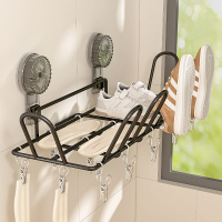 吸盘晾鞋架阳台晒鞋子神器免打孔鞋子晾晒架窗台晾衣架窗户置物架