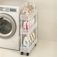 夹缝置物架洗衣机侧面置物架窄款洗漱台收纳架化妆室洗衣液收纳柜